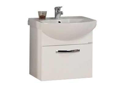 Тумба под раковину AQUATON Ария 50 подвесная, белая (1A140301AA010)