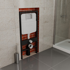 Инсталляция D&amp;K DI8055119 для подвесного унитаза без клавиши смыва