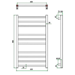 Полотенцесушитель ГРОТА ESTRO 63/90