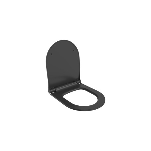 Сиденье д/унитаза Ambassador Nord 132T20201S (тонкое) ЧЕРНОЕ МАТОВОЕ