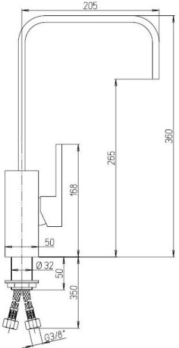 Смеситель Paini Dax-R 84CR254R