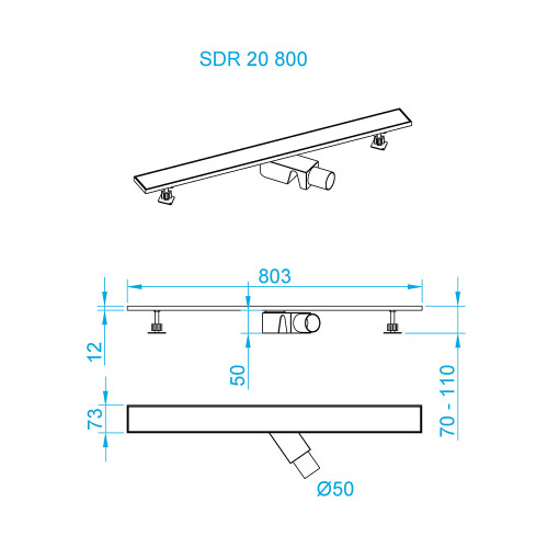 Душевой трап RGW SDR-20 арт. 47212080-01