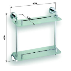 Полка стеклянная Bemeta Omega 104202122