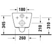 Унитаз подвесной Duravit D-Neo Rimless 45770900A1 c сиденьем