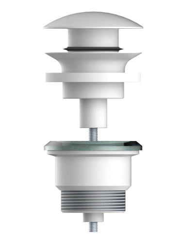 AQG, универсальный донный клапан click-clack, цвет белый матовый