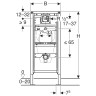 Инсталляция Geberit Duofix для писсуара, 112–130 см, универсальная (111.616.00.1)