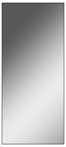 Зеркало Corsica 900х400 black без подсветки Sansa