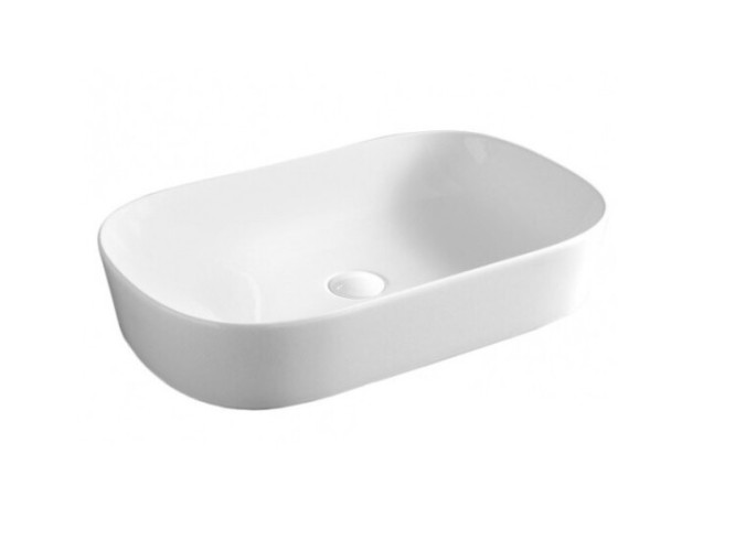 Раковина Artceram Ghost 650*415*125 отверстия для смесителя-отсутствуют Glossy White