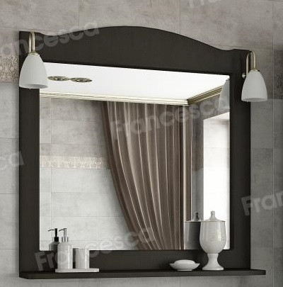 Зеркало Francesca Империя П 80 венге (полотно+светильники Изабель)