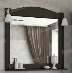 Зеркало Francesca Империя П 80 венге (полотно+светильники Изабель)