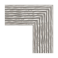 Зеркало настенное EVOFORM в багетной раме волна хром, 70х90 см, BY 3185