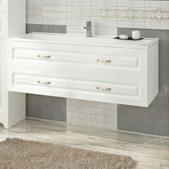 Тумба с раковиной Francesca Империя П 120 белый (2 ящ. ум. Элен 120)