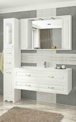 Тумба с раковиной Francesca Империя П 120 белый (2 ящ. ум. Элен 120)