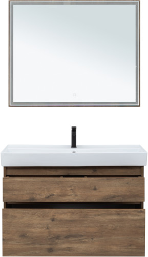 Мебель для ванной Aquanet Nova Lite 100 дуб рустикальный (2 ящика)