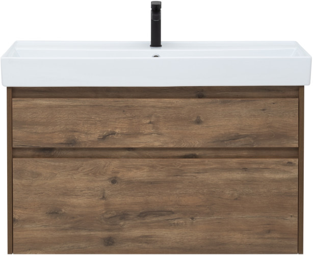 Мебель для ванной Aquanet Nova Lite 100 дуб рустикальный (2 ящика)