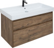 Мебель для ванной Aquanet Nova Lite 100 дуб рустикальный (2 ящика)