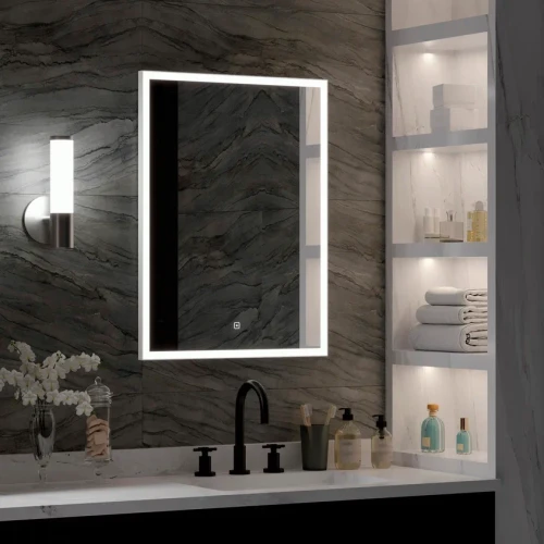 Зеркало Континент Frame white standart 600x800