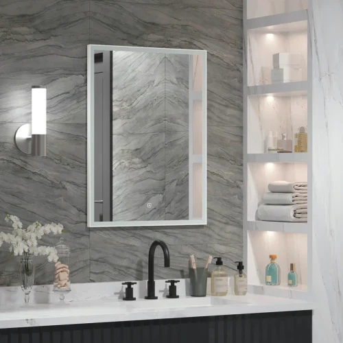 Зеркало Континент Frame white standart 600x800