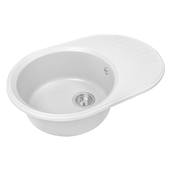 Кухонная мойка Formastone FostoGran FG Фортуна, овальная с крылом, арктик