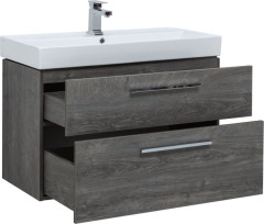 Тумба с раковиной Aquanet Nova 90 дуб рошелье (2 ящика)