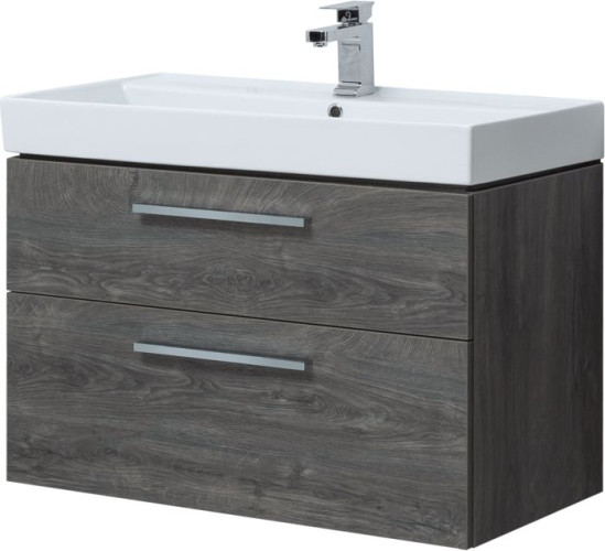 Тумба с раковиной Aquanet Nova 90 дуб рошелье (2 ящика)