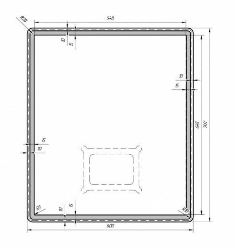 Зеркало Dreja Eco Tiny LED 60