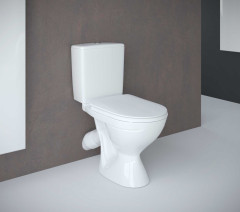 Унитаз-компакт КЕРАМИН Капри Алкапласт с жестким сиденьем, белый