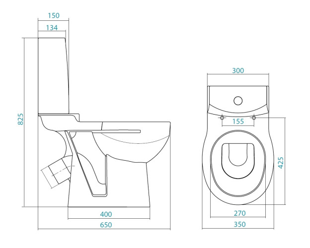 Унитаз-компакт "Аллегро Лайт" (2- реж.,сиденье softclose)