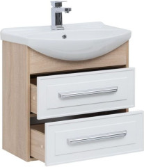 Тумба с раковиной Aquanet Остин 65 дуб сонома/белый