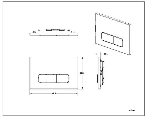 Кнопка смыва PFP 002EQ