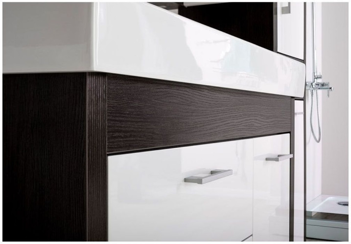 Тумба с раковиной Aquanet Тиана 100 венге