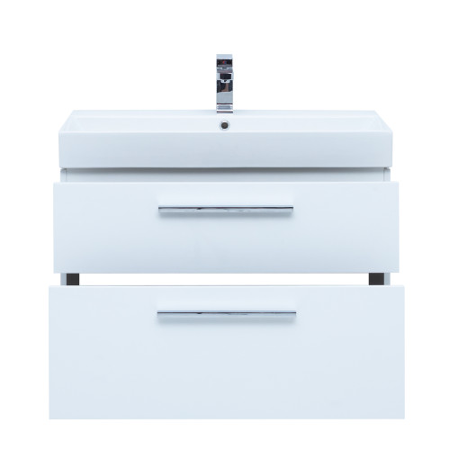 Тумба под раковину Aquanet Nova 85 белый глянец, 2 ящика