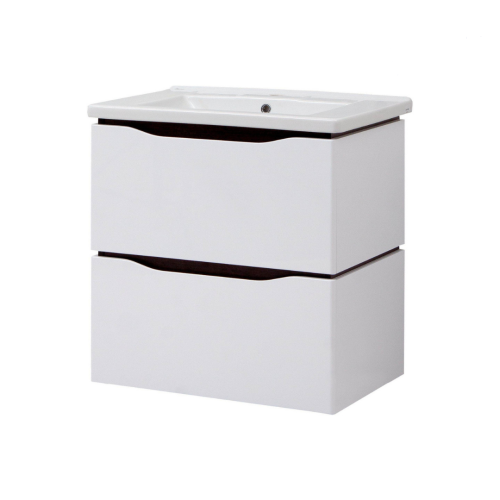 Комплект в ванную Ceruttispa тумба Сицилия 70 подвесная с умывальником "Кантэ 70"