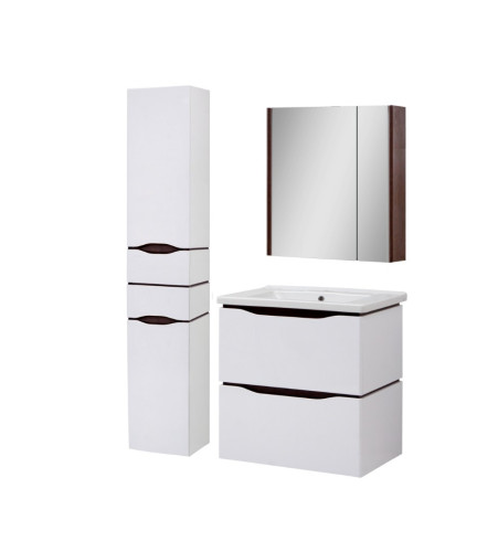 Комплект в ванную Ceruttispa тумба Сицилия 70 подвесная с умывальником "Кантэ 70"