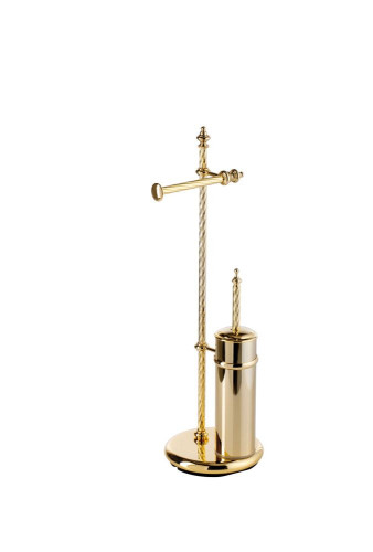 Stil Haus Giunone, cтойка: бумагодержатель + ерш металлический, цвет золото