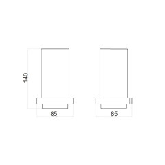Стакан для ванной Webert Pegaso PE500301015, хром