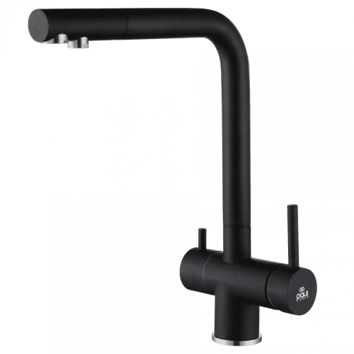 Смеситель для кухни Paulmark SKALEN, черный , 213020-308, Paulmark