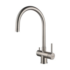 Смеситель для кухни Paulmark Heller, брашированная сталь, He213218-SS, Paulmark