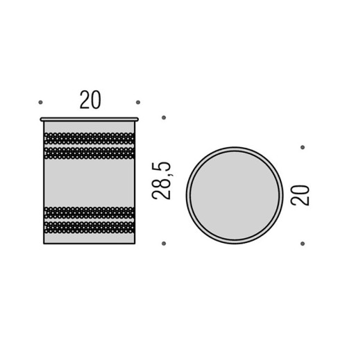 Ведро для мусора Colombo Design Hotel collection B9964