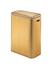 Корзина для белья  GC-B-9 Ромб стежка, кант золото, большая