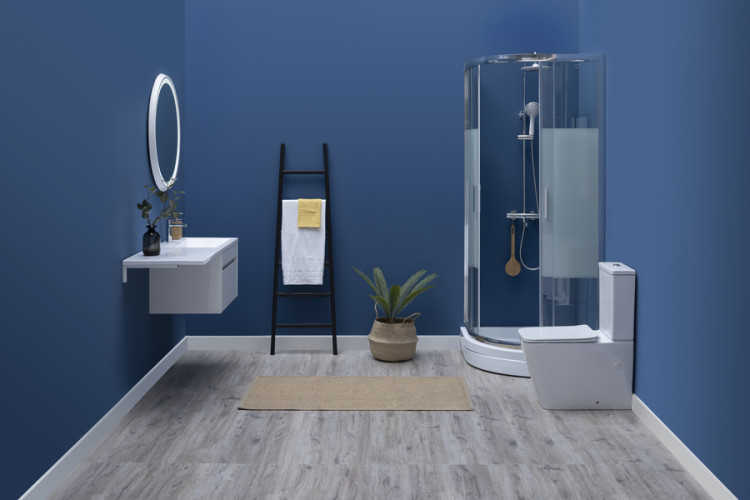 Душевой уголок Aquanet Practic AE10-Q-90x90U-CP 900x900, прозрачное, матовое стекло