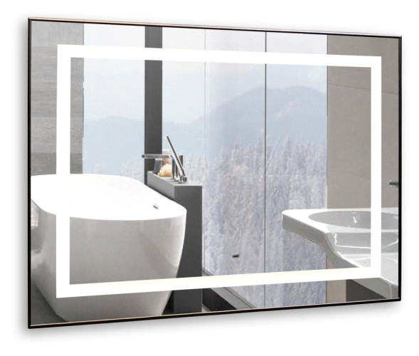 Саурон 800х600 ( LED-подсветка, сенсорный выключатель, диммер, металлическая рама)