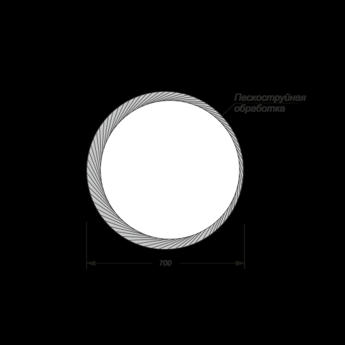 Зеркало "Art LED" D 700