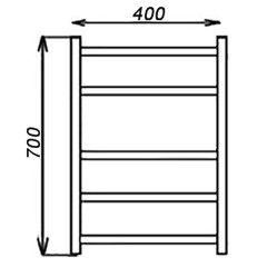 Полотенцесушитель STINOX MAXIMA 40/70