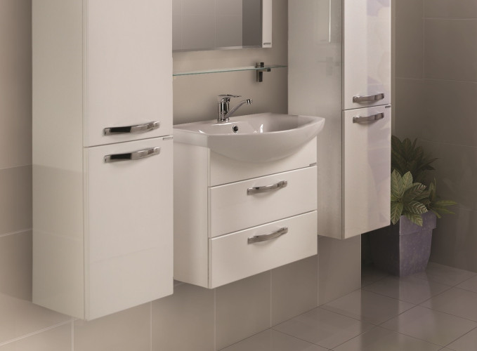 Тумба под раковину AQUATON Ария 65 М белая (1A123301AA010)