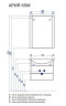 Тумба под раковину AQUATON Ария 65 М белая (1A123301AA010)