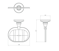 Мыльница литая RUSH Corsica (CO42410)