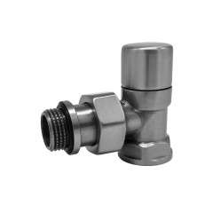 Запорный клапан SR Rubinetterie угловой серия &quot;Ovus&quot; 1/2&quot;, цвет серый матовый