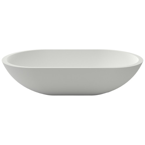 AZARIO AZ-1132S Раковина накладная из искусственного камня 650x350x160, белая матовая (AZ-1132S)