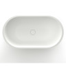 AZARIO AZ-1132S Раковина накладная из искусственного камня 650x350x160, белая матовая (AZ-1132S)